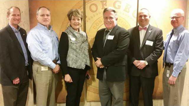 LOng Commissioners Meet w GDOT   Commissioner