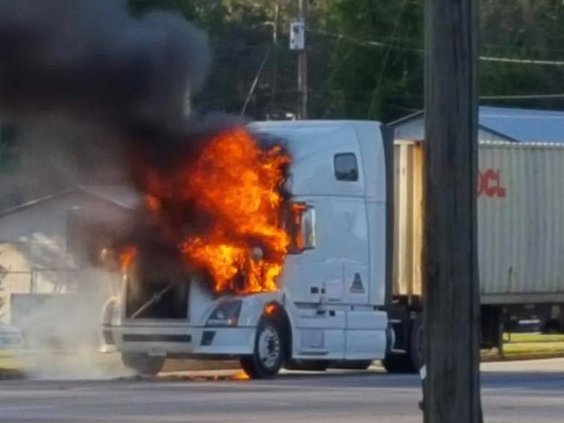 April 24 truck fire