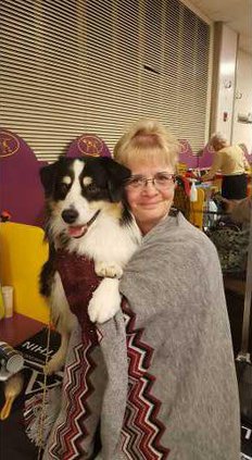 RemiWithKimberlyJohnsonAtWestminsterDogShow