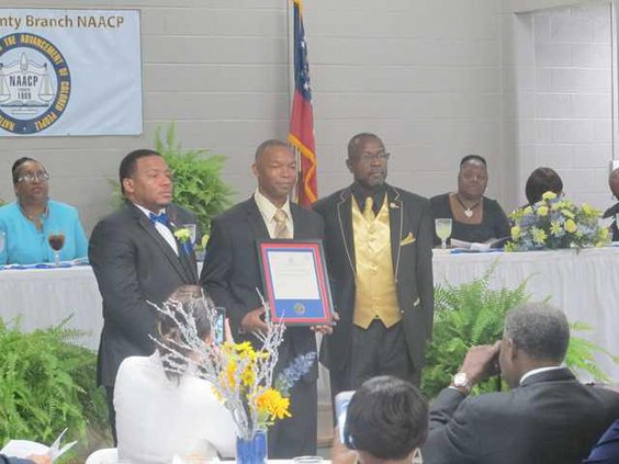 Pastor Eric Hollis NAACP award