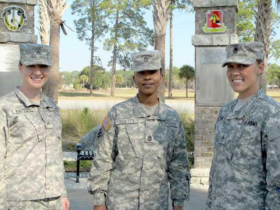 Cpl. Emily Knitter Sfc. Margaret Beatty Sfc. Michelle Tyson