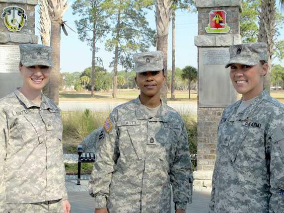 Cpl. Emily Knitter Sfc. Margaret Beatty  Sfc. Michelle Tyson 