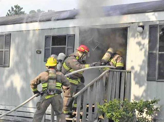 Mobile home fire