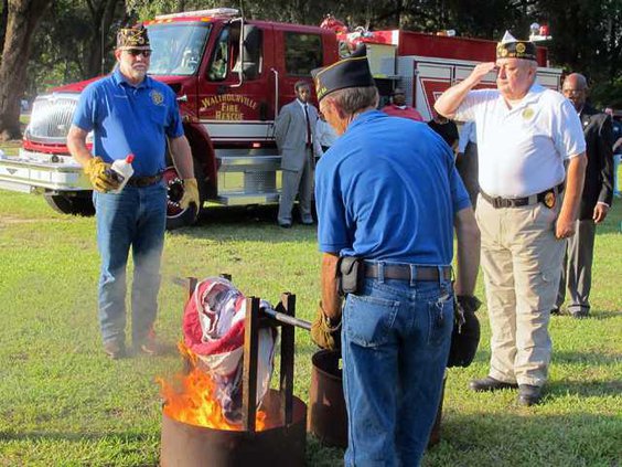 flag retirement ceremony