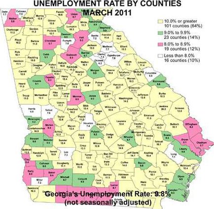 County map - March 2011