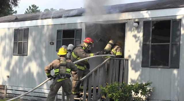 Mobile home fire