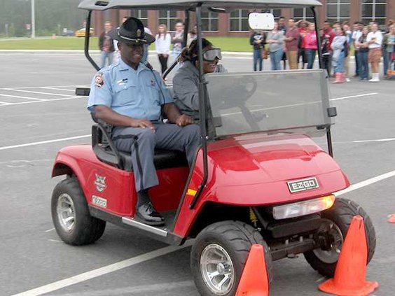 Pic 1 Trooper William Bowman at Long Co Prom Promise Safety Day