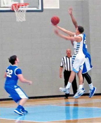 1 Josh Powers scores for the Blue Tide agaisnt Pierce County for Wed 1-21