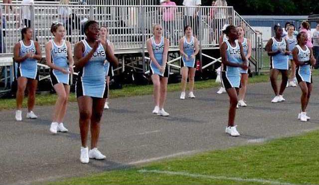 Long Co Cheerleaders had a lot to cheer about in 48-0 win over Jeff Davis