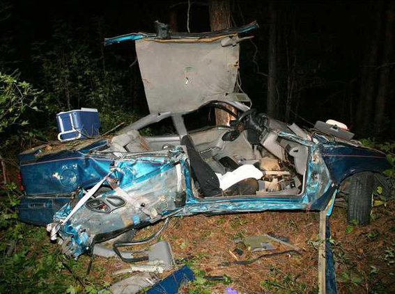 Remains of car involved in soldiers death