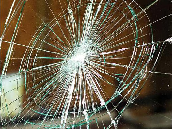 broken car window