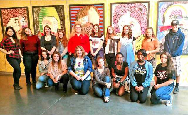long HS art kids at SCAD