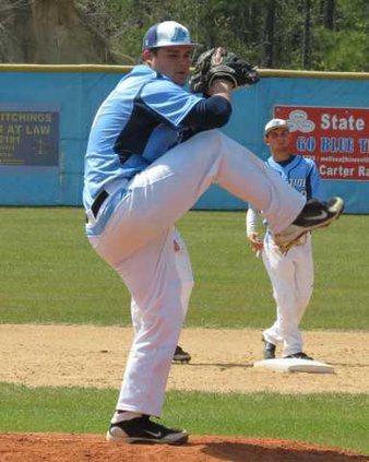 Luke Golden pitching agaisnt Toombs Co on Saturday.