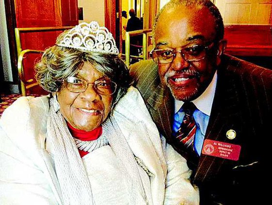 Mrs Scott and Al Williams