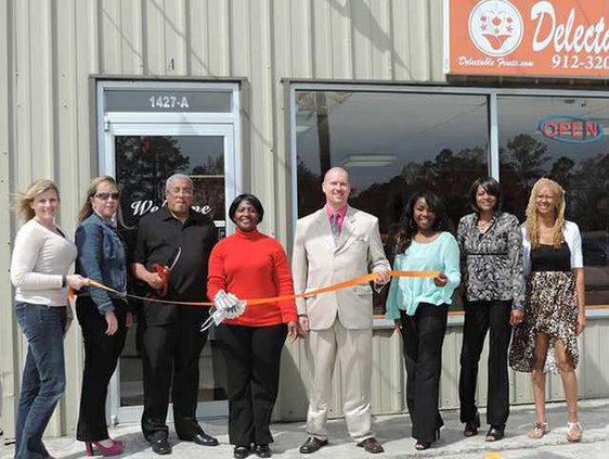 Ribbon Cutting Delectable Fruits