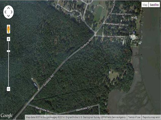 sunbury map