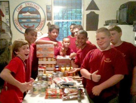 0515 Scout food drive