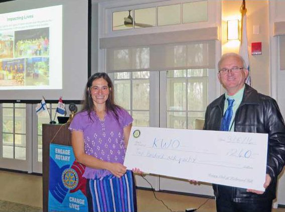 Rotary donation