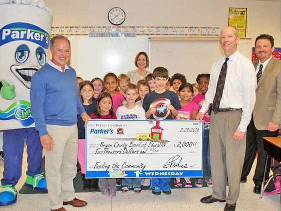 Parkers FTC - Bryan County Donation at Richmond Hill Elementary School
