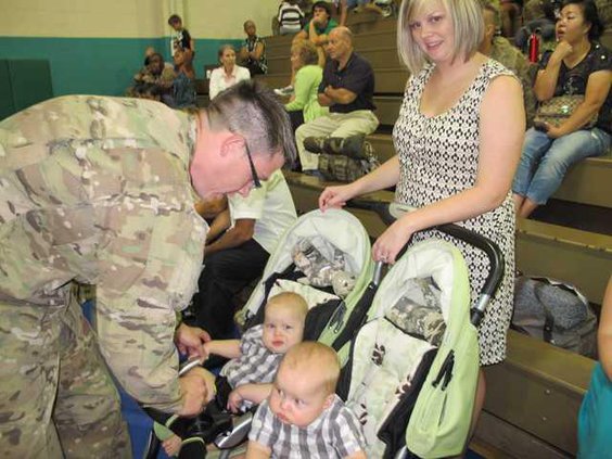 The Walshes with twins Kaleb Kamren 1