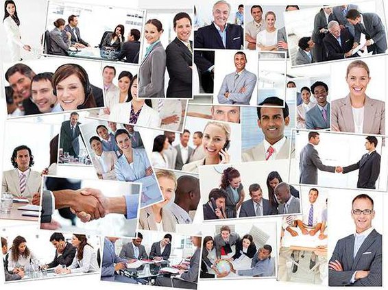people collage
