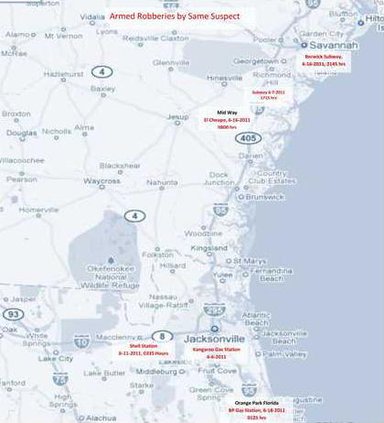 Subway armed robbery suspect map