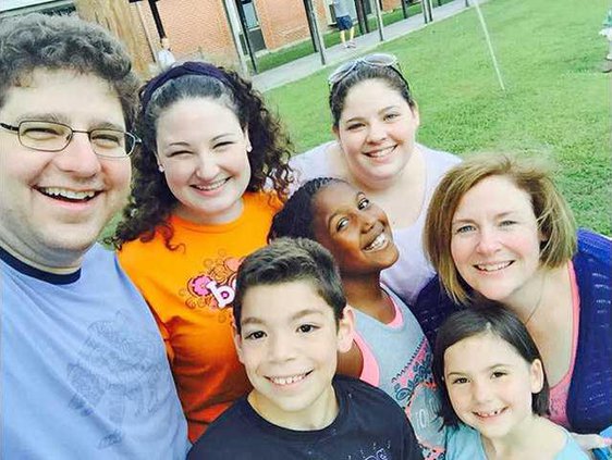 The Williams Family smiles for a selfie
