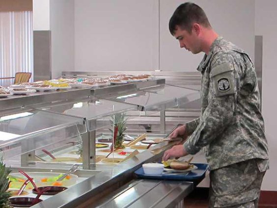 WEB Pfc Hill at salad bar