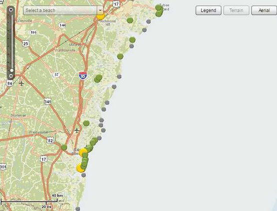 beachs monitored for pollution 012016