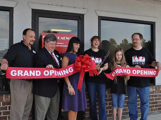 dance studio ribbon cut