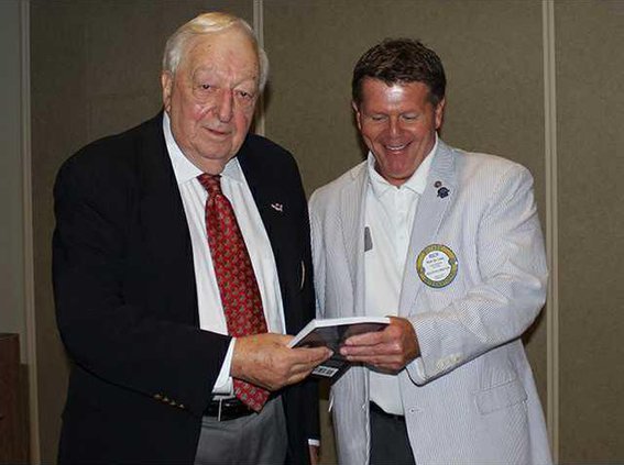 Grassey donated a copy of his book Its Character That Counts to the Rotary Club of Richmond Hill.