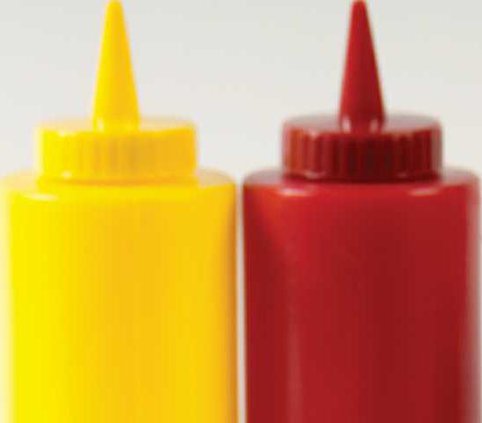 ketchup and mustard
