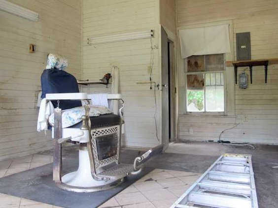 Barbershop interior