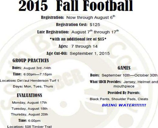 football flyer