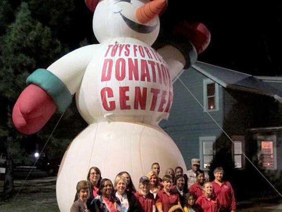 Toys for Tots volunteers