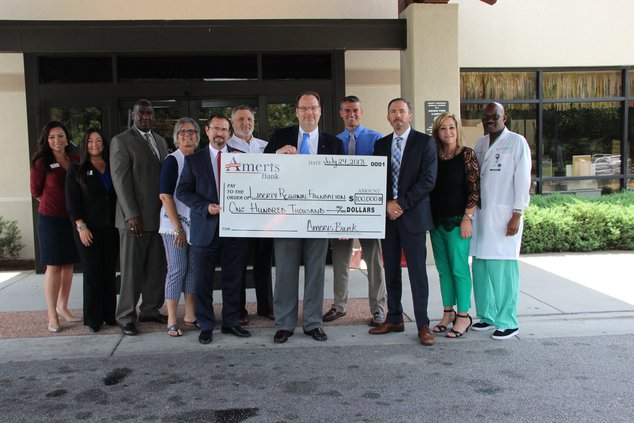 Ameris bank donates to LRMC