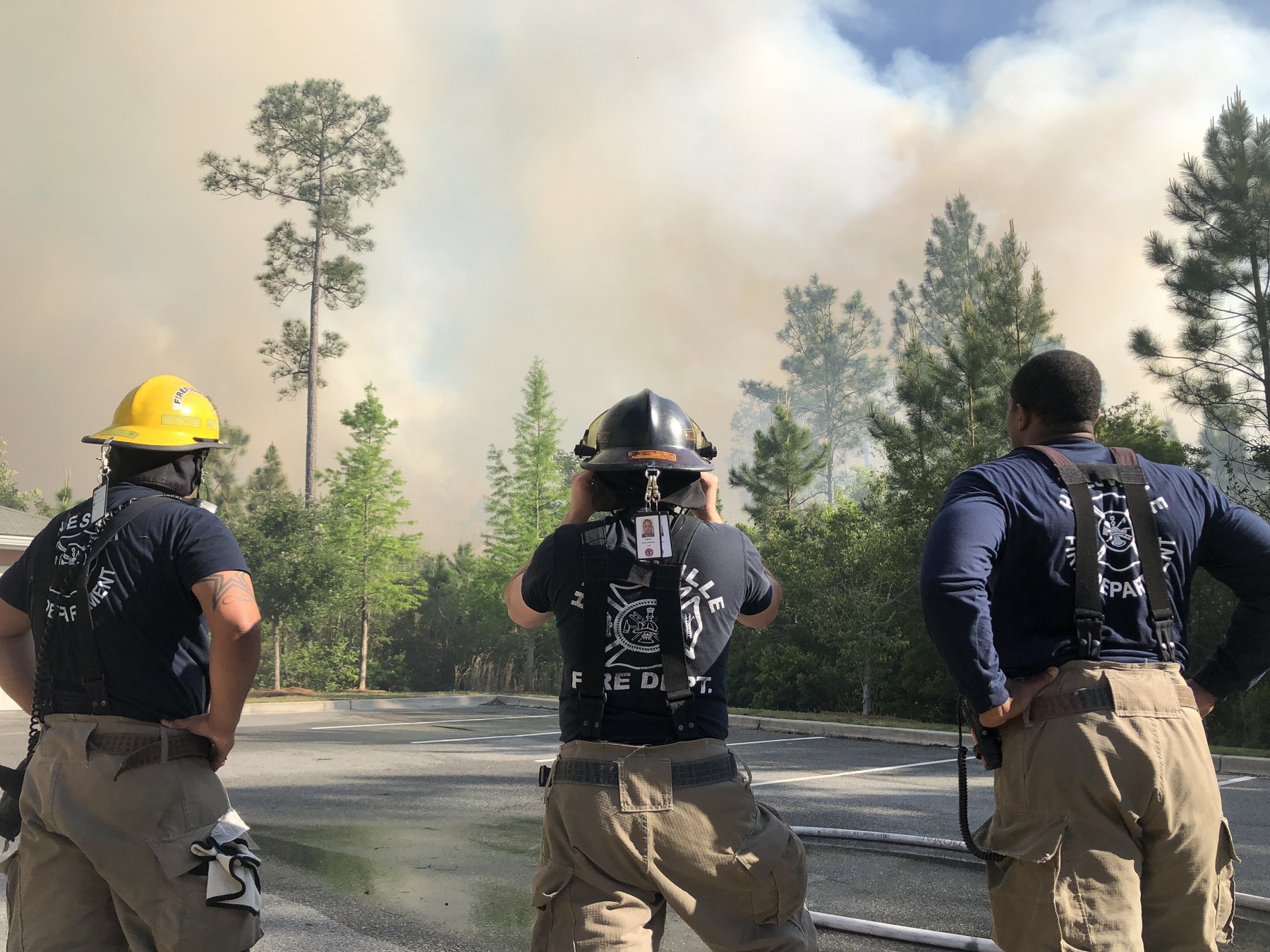 Woods fire damages building Coastal Courier