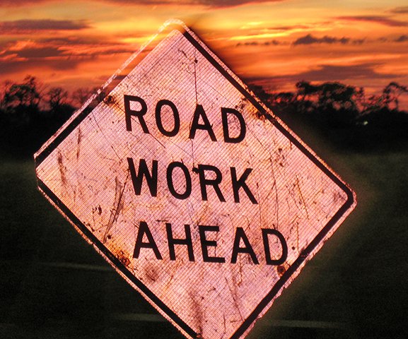 Roadwork sign