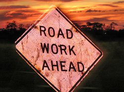 Roadwork sign