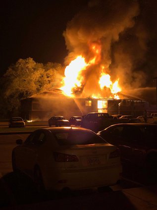 apartment fire