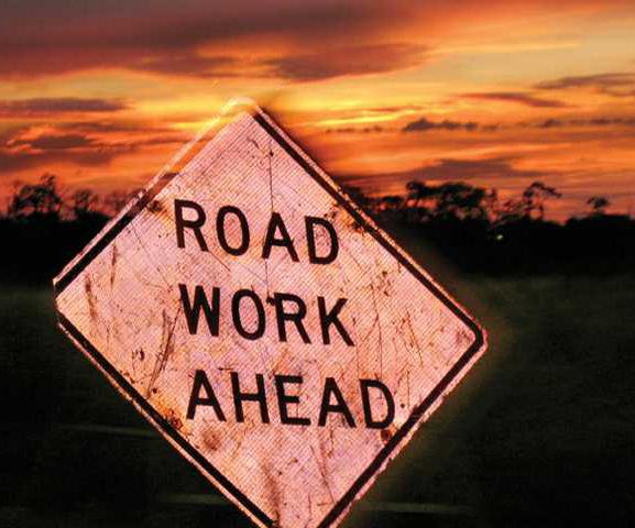 road work ahead