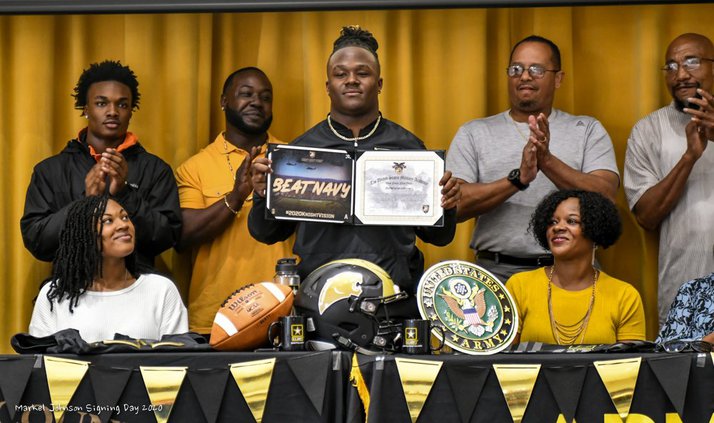 Panther Markel Johnson football for Army