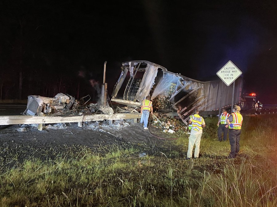 Truck driver killed in fire on 95 - Coastal Courier