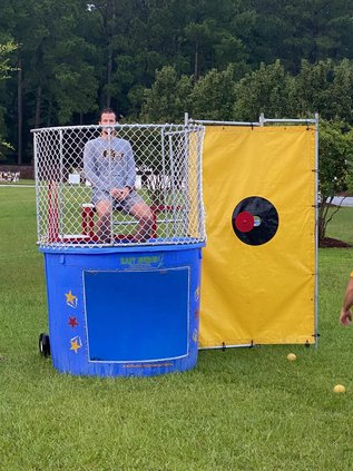 RHHS assistant principal Jonathan Lea in dunk tank.jpg