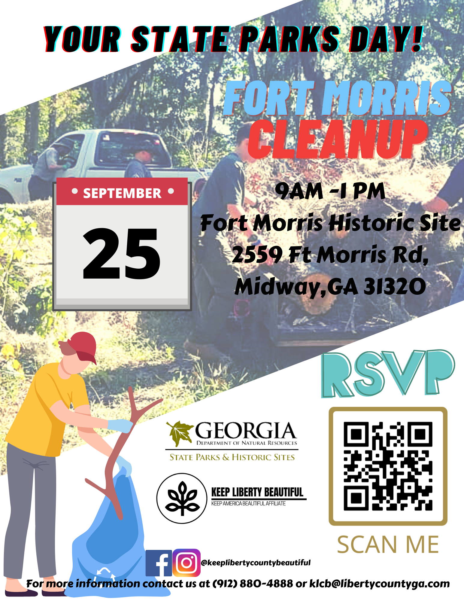 Fort Morris Cleanup Flyer