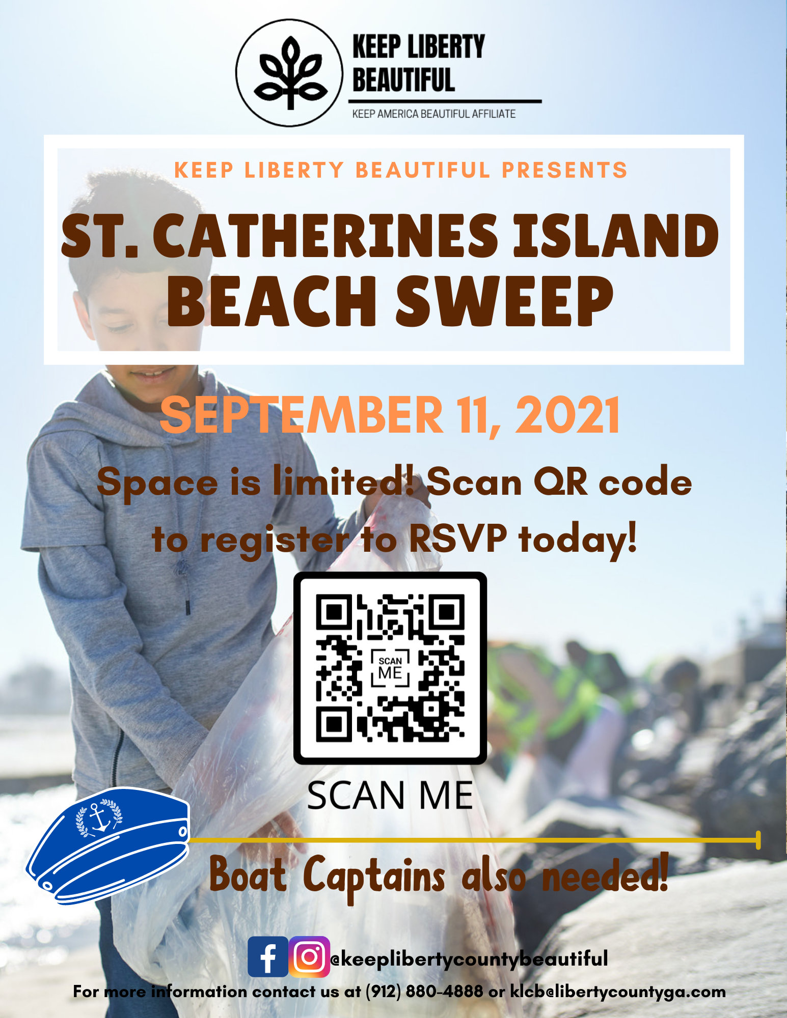 St. Catherines Island Beach Sweep Flyer