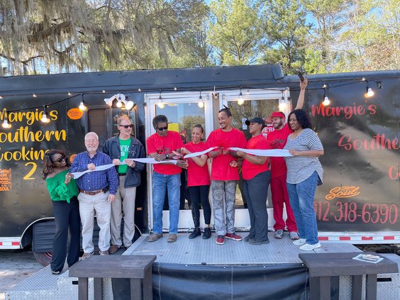 Margie's ribbon cutting