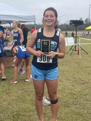 Long County freshman Macey Higgason won the girls individual title.