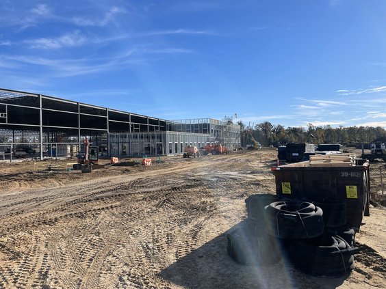 Construction is underway at Seohan Auto Georgia’s plant in Liberty County.