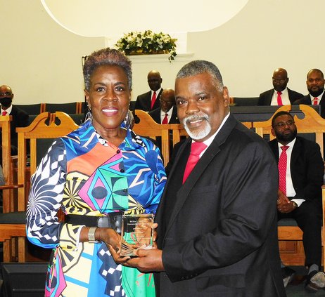 Daisy Jones receive the Willie J. McIver Humanitarian Award